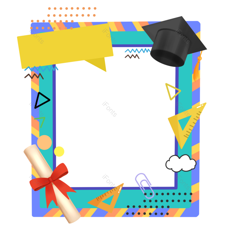 毕业季图片,大学毕业元素,青春活力PNG,免抠素材